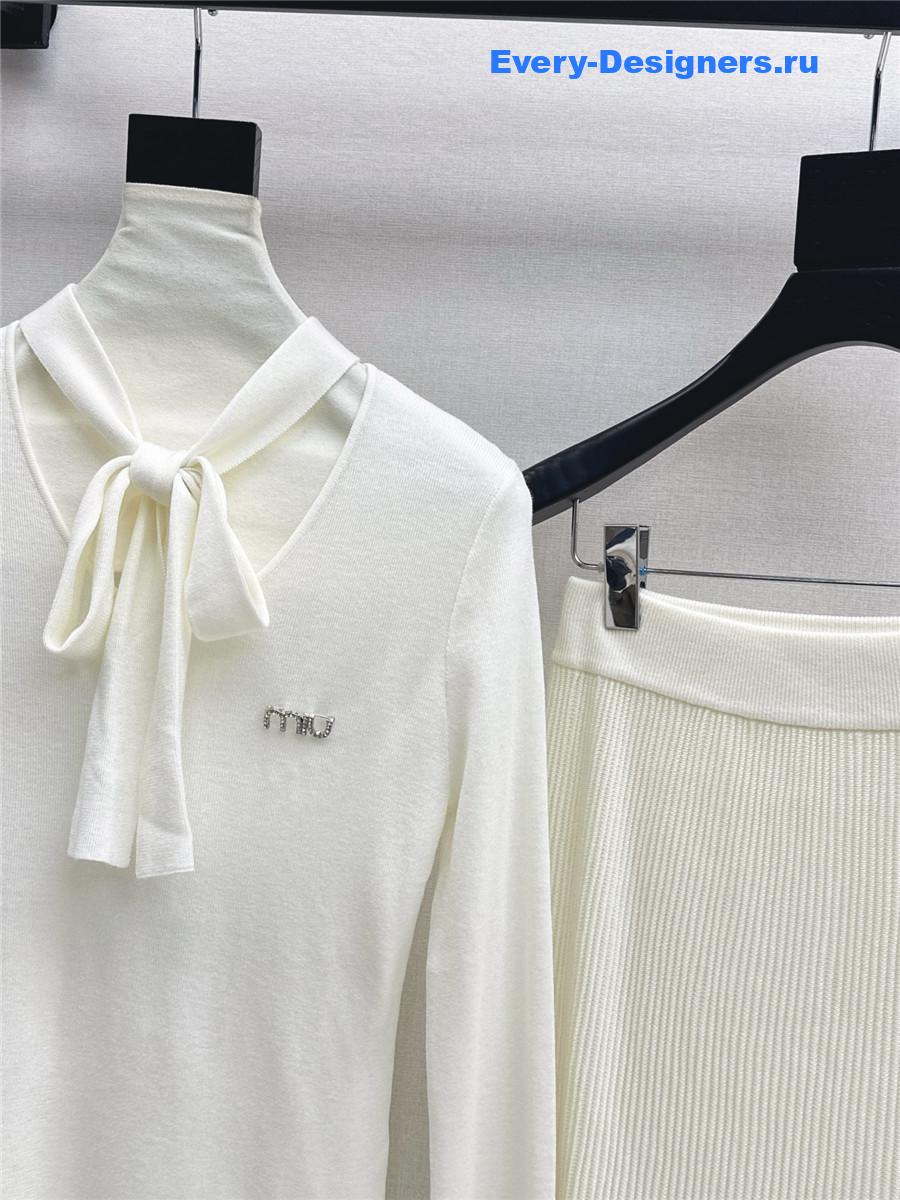 Miu Miu Knitted Skirt Set