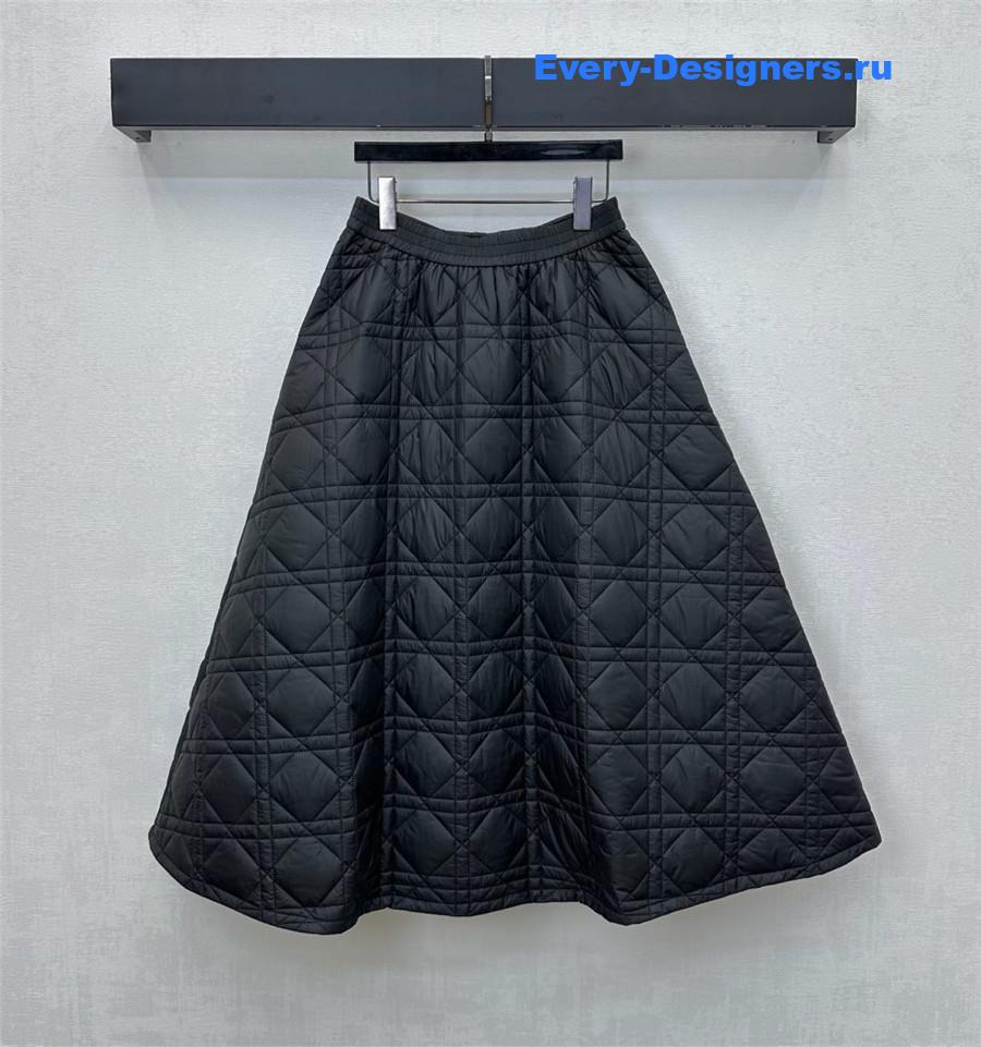 D10r quilted pocket midi skirt