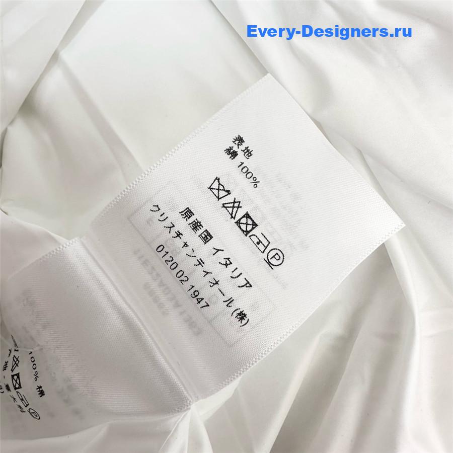 D10r white quilted pocket midi skirt