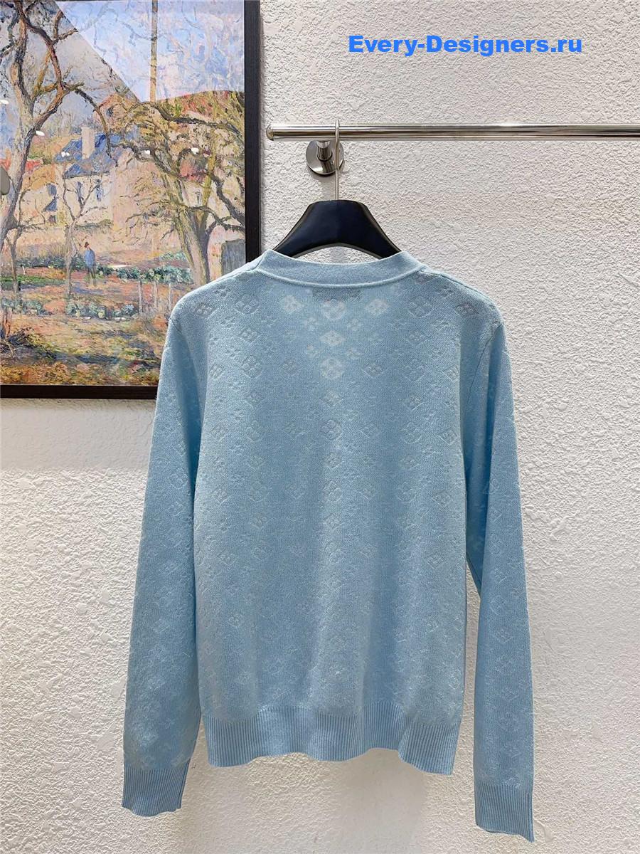 l0vis Vvtt0n embroidered logo v-neck cardigan