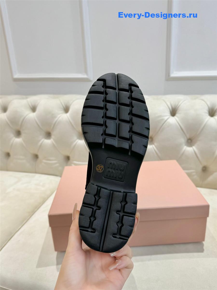 Miu Miu Black Suede Boots