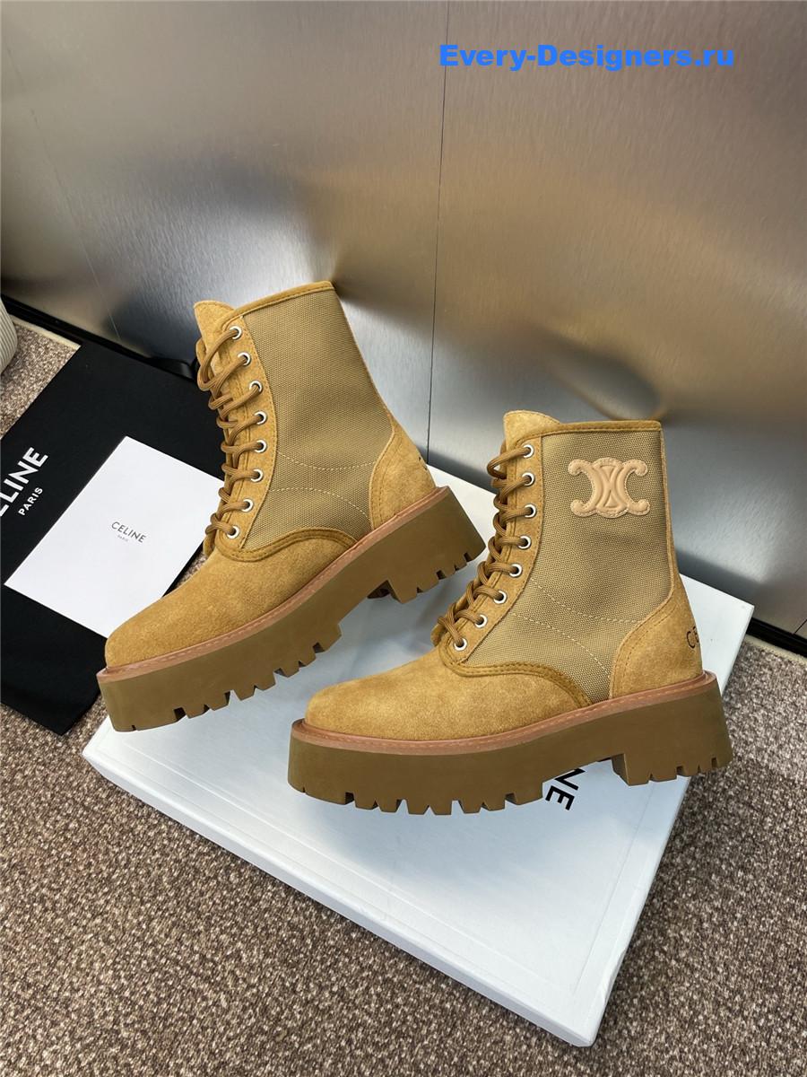 Ce1i*e brown bulky laced up boot