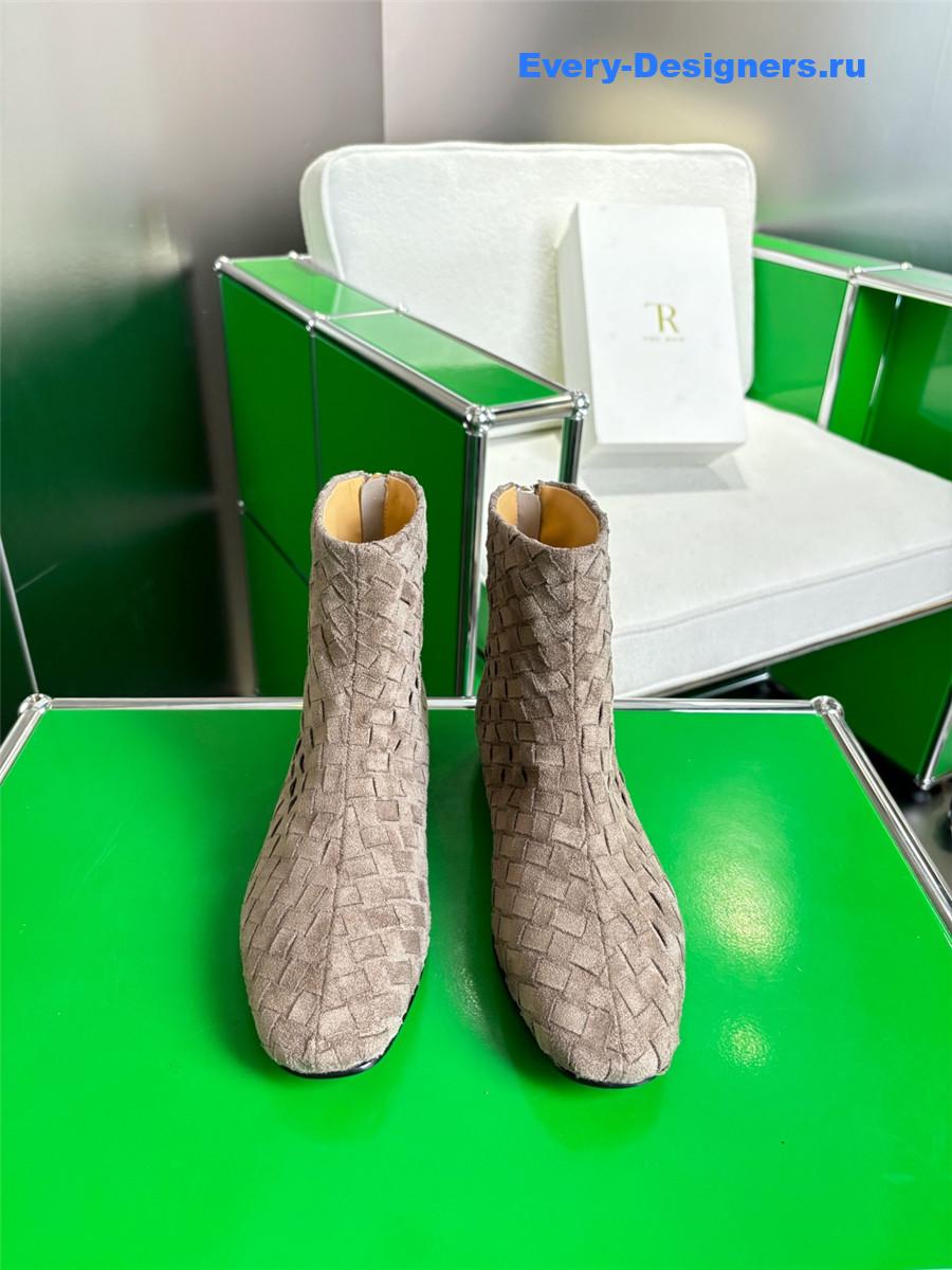 b0tt*ga Ven*ta atomic intrecciato leather ankle boots