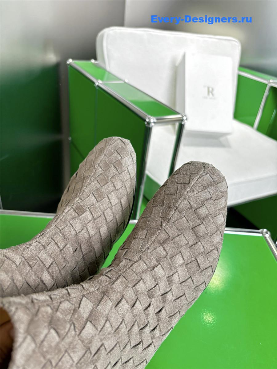 b0tt*ga Ven*ta atomic intrecciato leather ankle boots