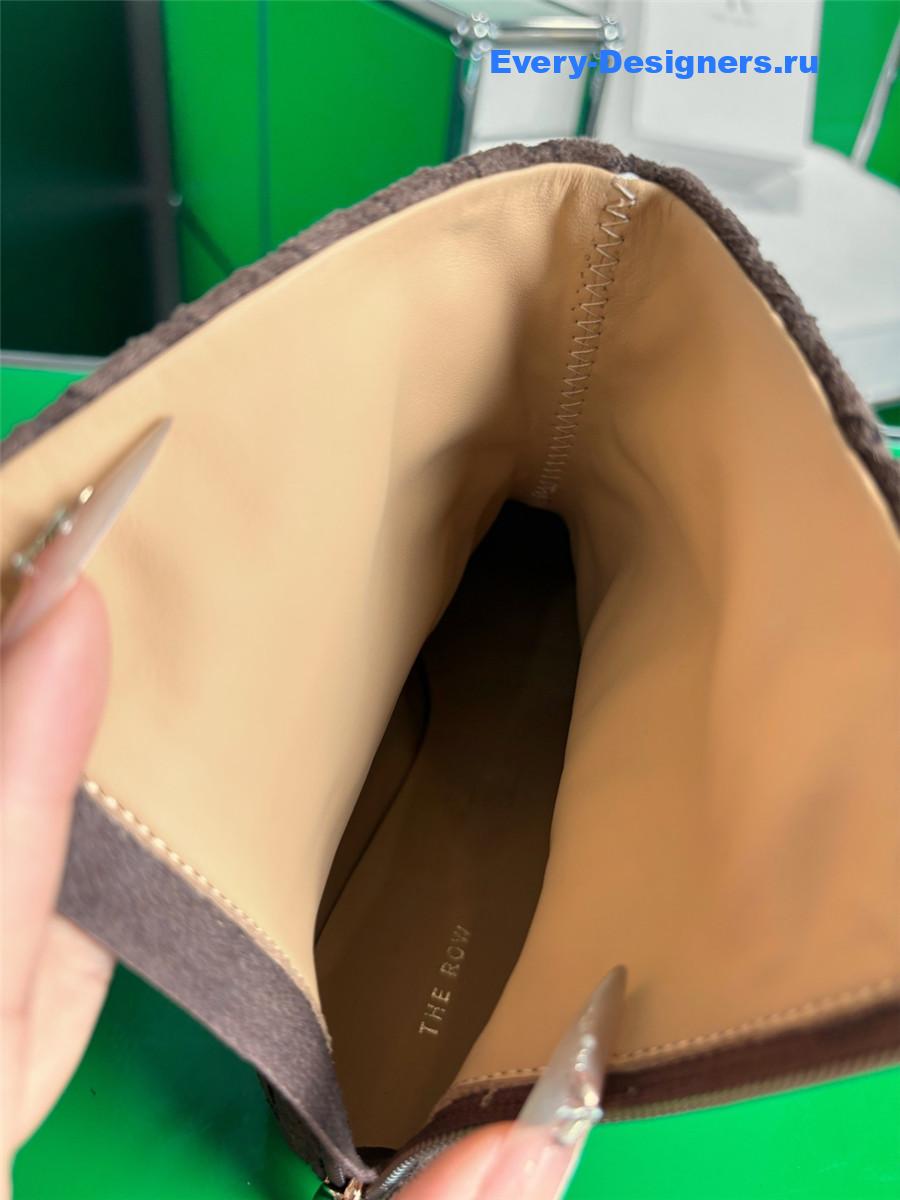 b0tt*ga Ven*ta dark brown atomic intrecciato leather ankle boots