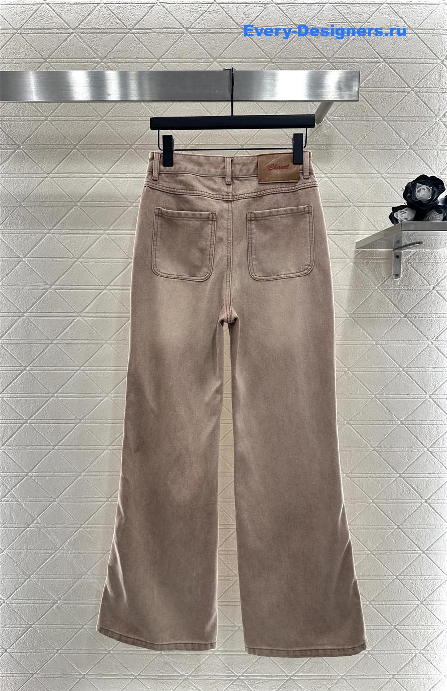 Ch**el pink straight jeans