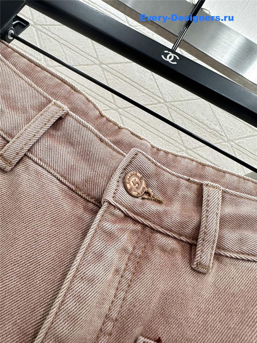 Ch**el pink straight jeans