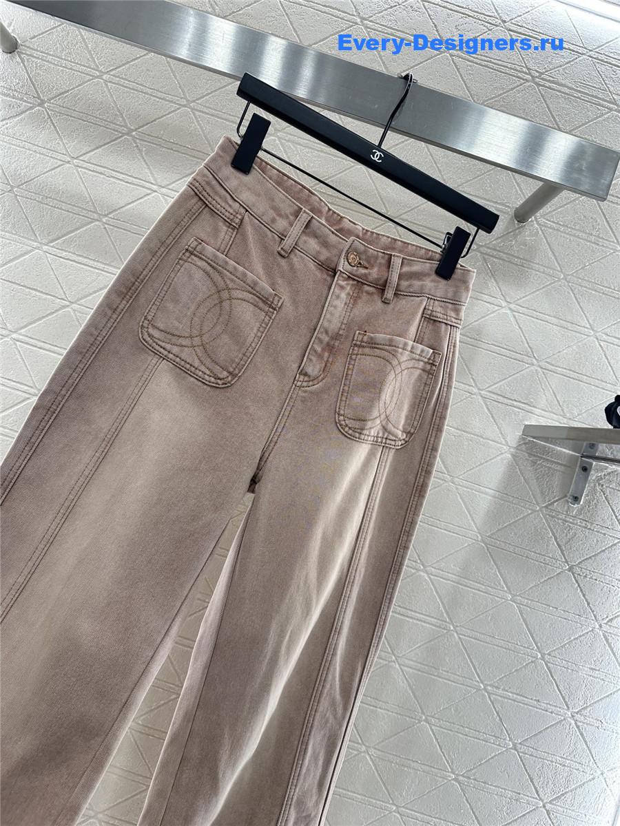 Ch**el pink straight jeans