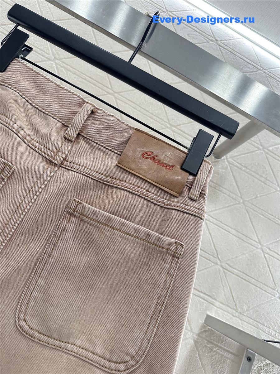 Ch**el pink straight jeans