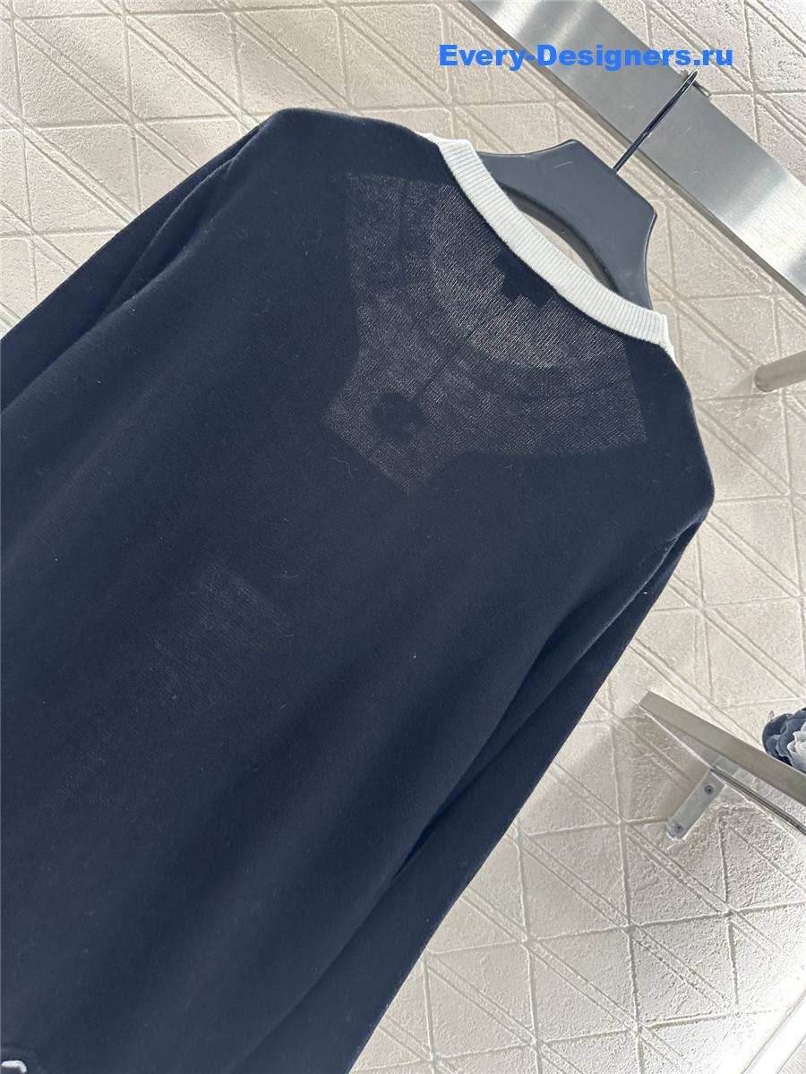 Ch**el black crew neck sweater