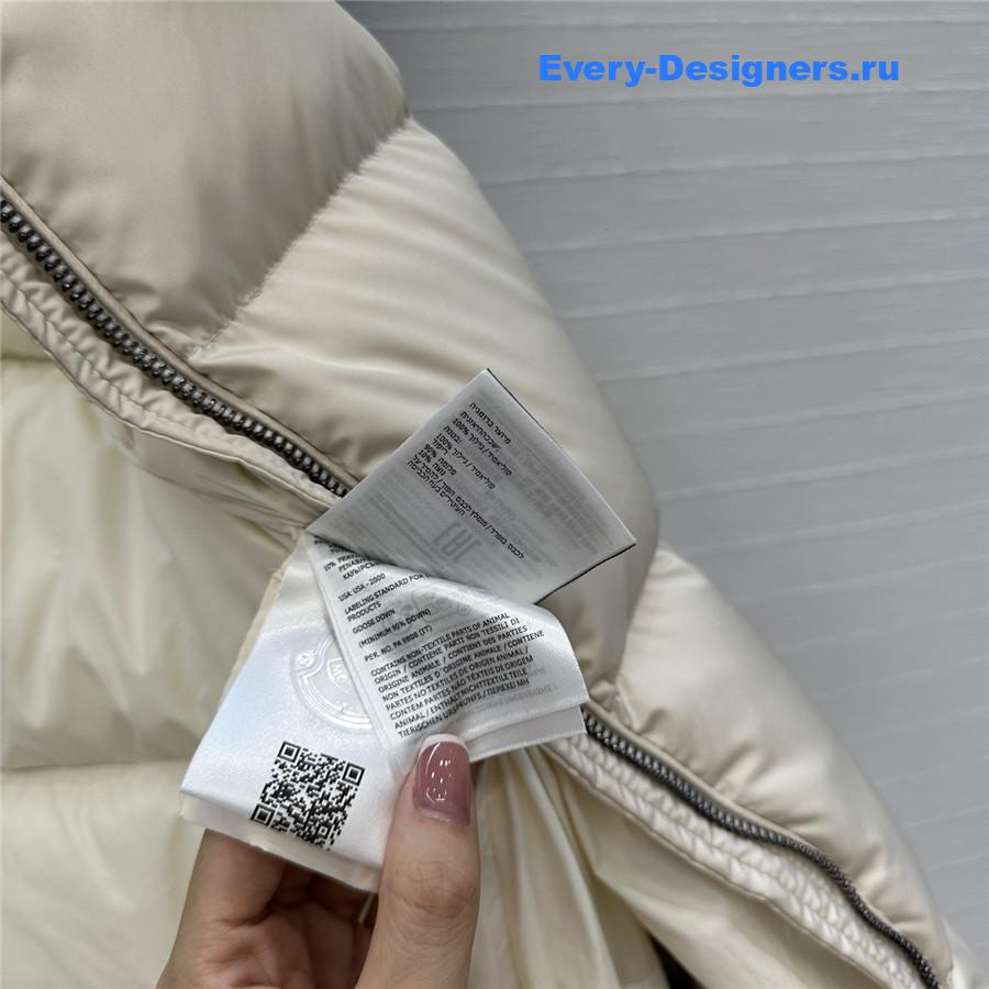 Moncler Beige Laichefur Parka Coat