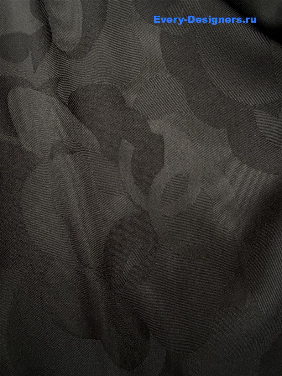 Ch**el tweed black round neck jacket