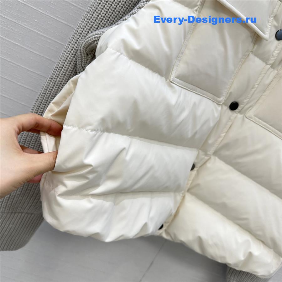 BC Woman Ivory Cotton Down Jacket