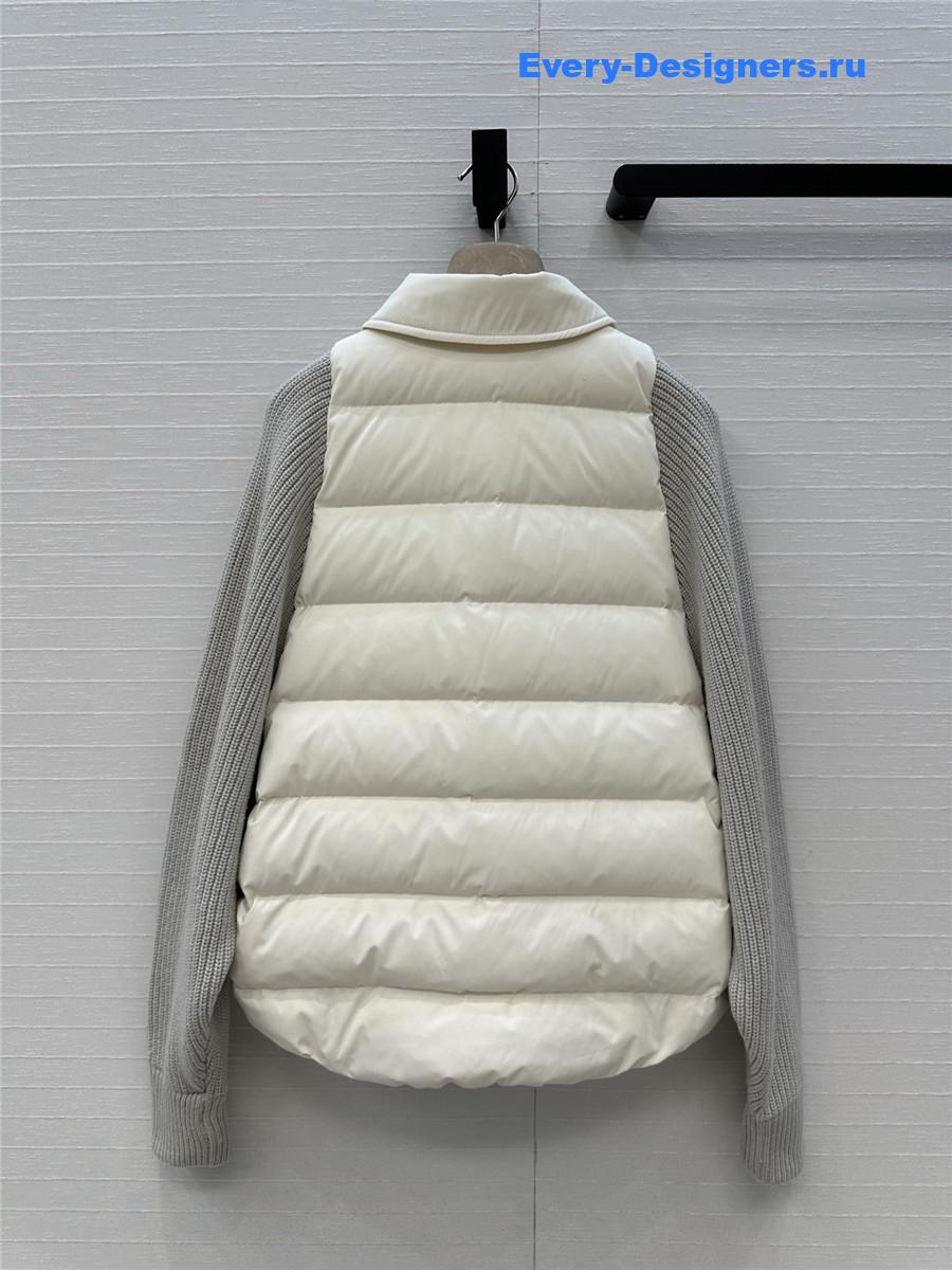BC Woman Ivory Cotton Down Jacket