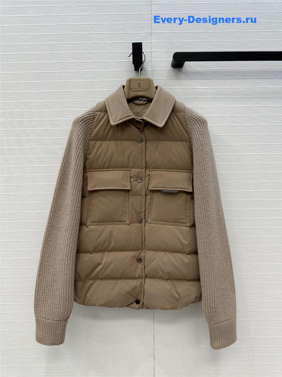 BC Woman Brown Cotton Down Jacket