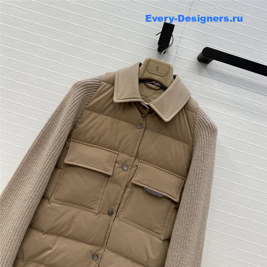 BC Woman Brown Cotton Down Jacket