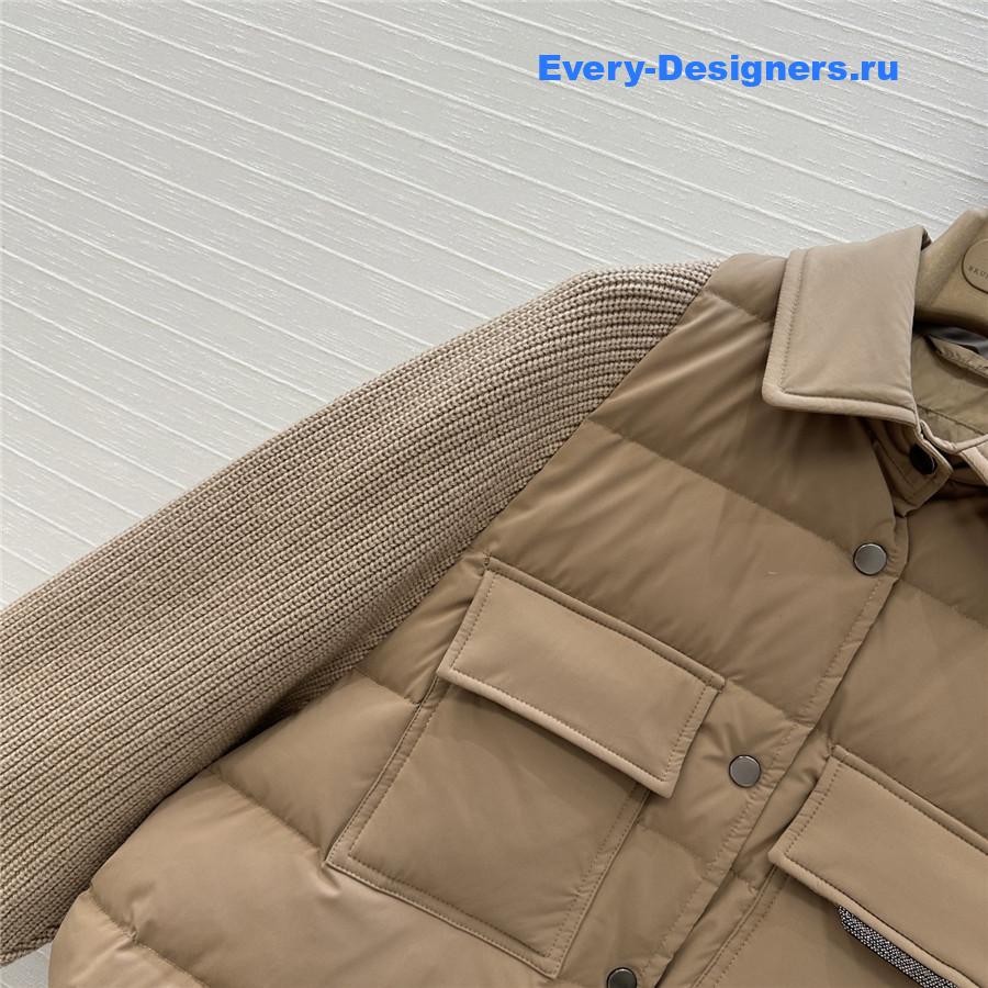 BC Woman Brown Cotton Down Jacket