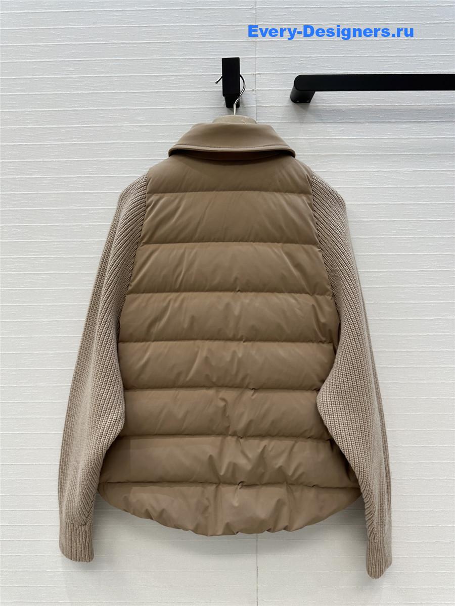 BC Woman Brown Cotton Down Jacket