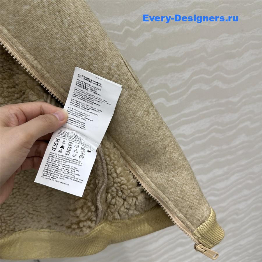 Miu Miu Fleece Zip-up Blouson Jacket