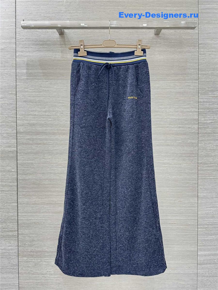 Miu Miu Navy Hooded Jacket Trousers Set