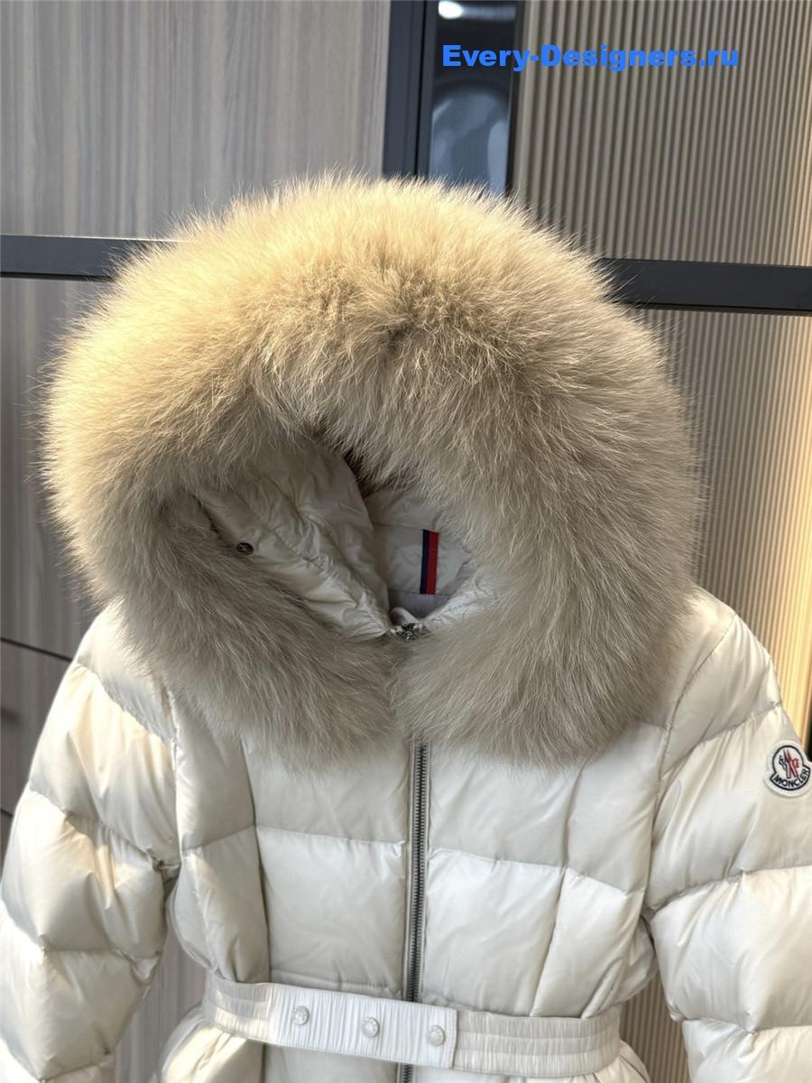 Moncler Boedic White Down Jacket