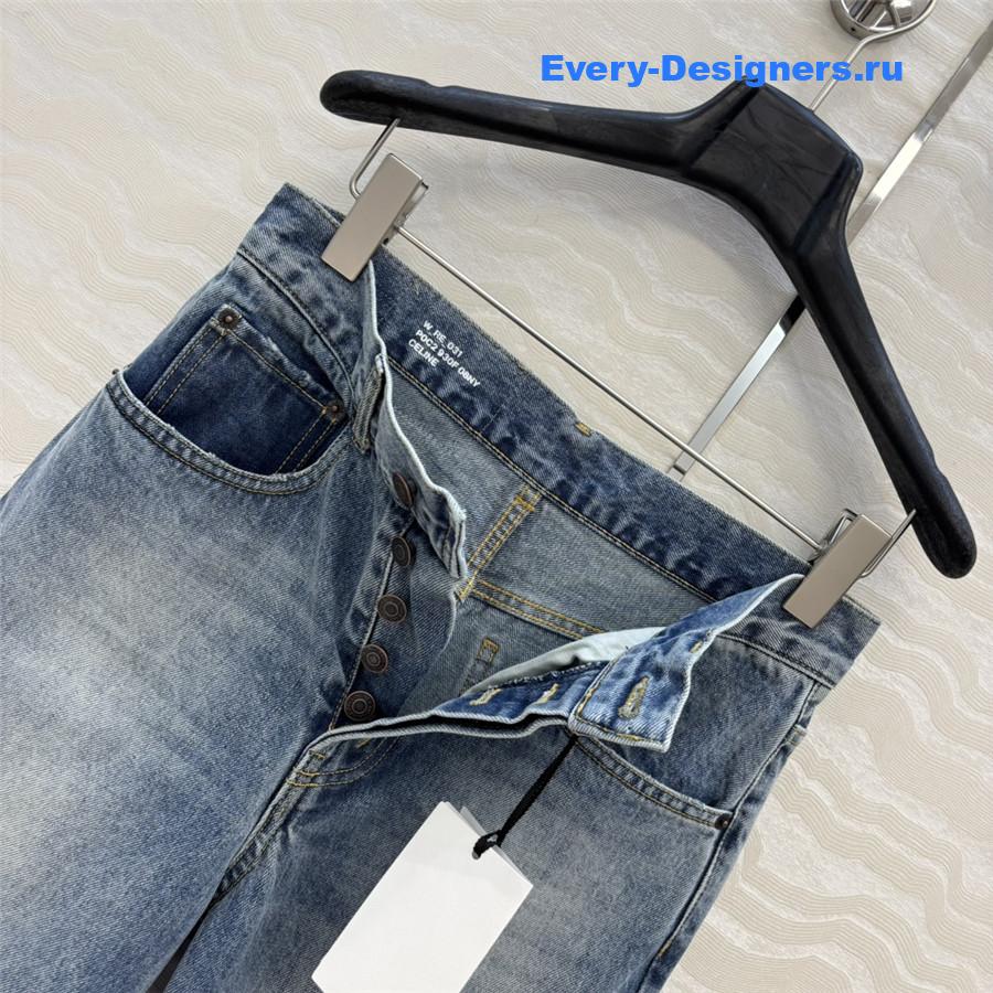 Ce1i*e blue washed wide leg jeans