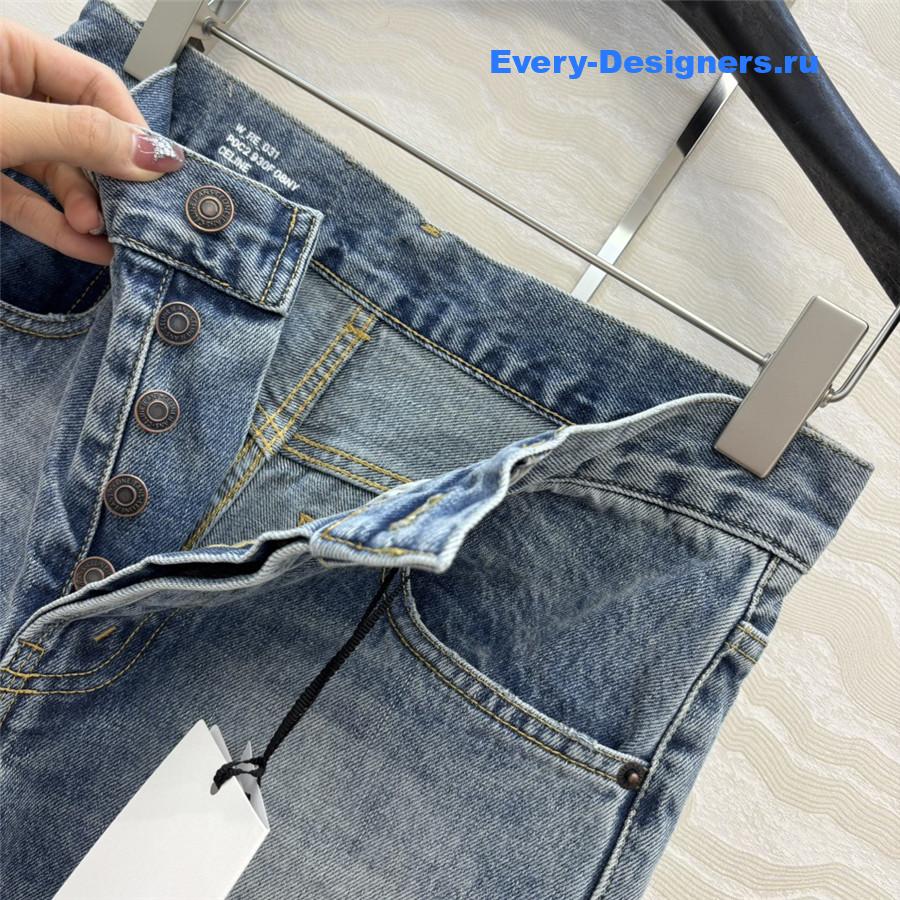 Ce1i*e blue washed wide leg jeans