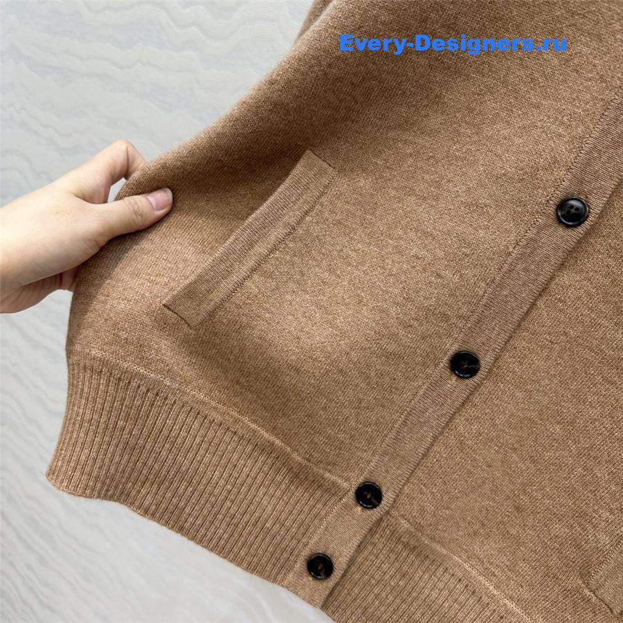 L0r0 P1ana brown button cashmere cardigan
