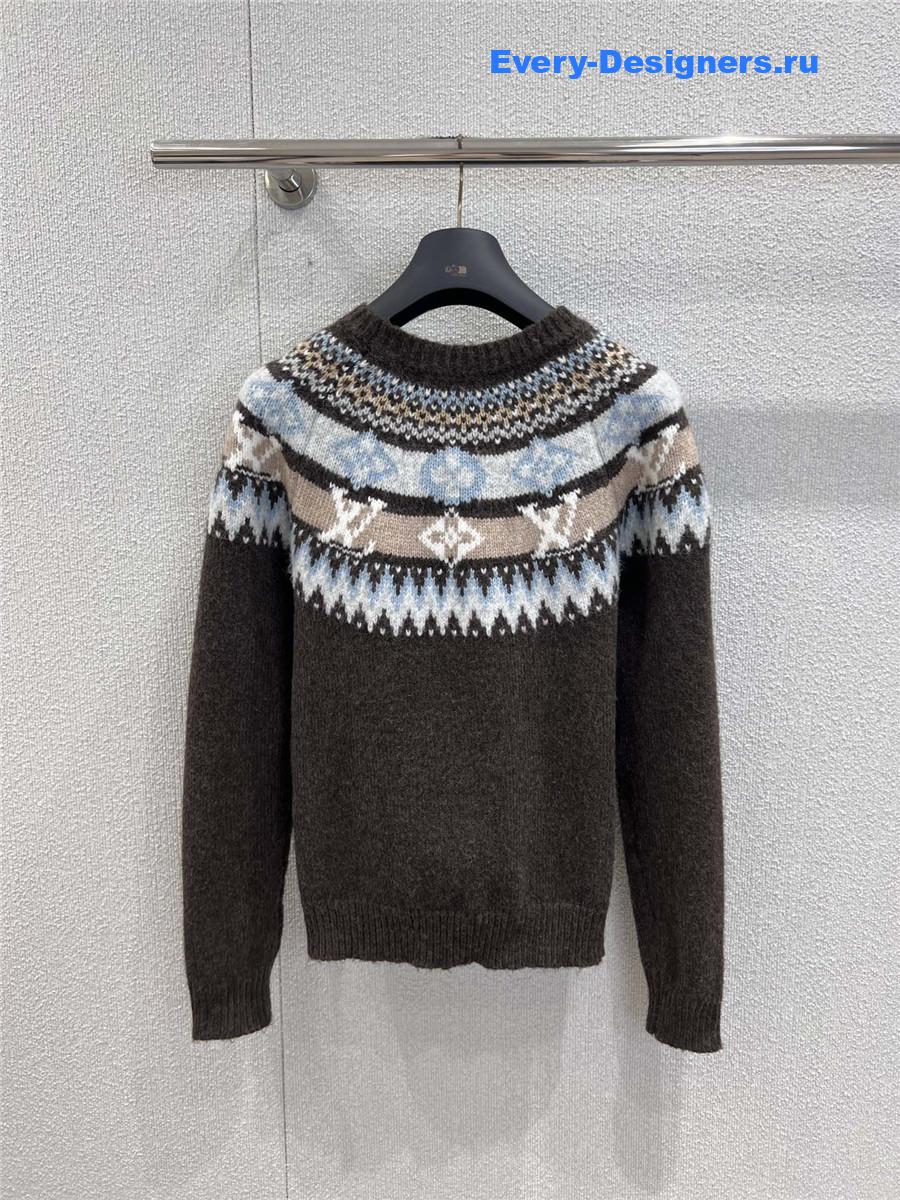 l0vis Vvtt0n graphic signature knit pullover