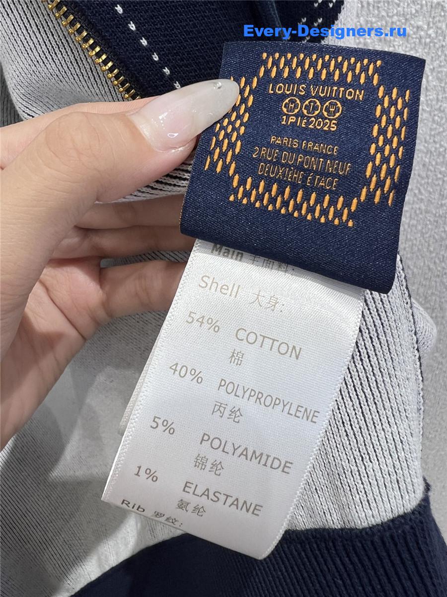 l0vis Vvtt0n graphic intarsia zipped cotton hoodie