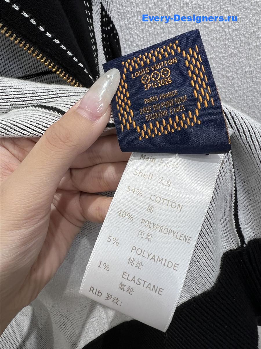 l0vis Vvtt0n black graphic intarsia zipped cotton hoodie