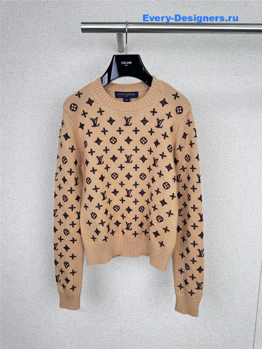 l0vis Vvtt0n monogram cashmere pullover