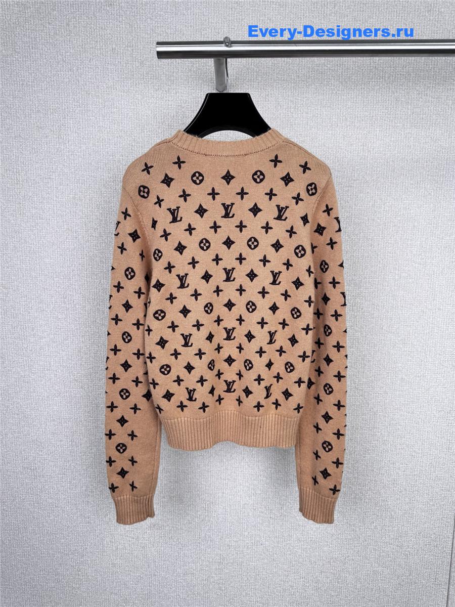 l0vis Vvtt0n monogram cashmere pullover
