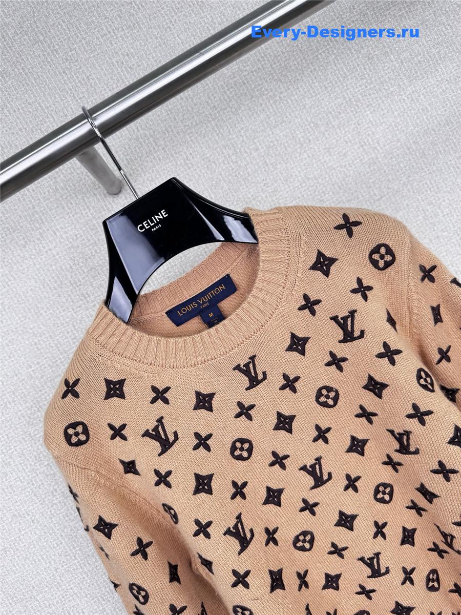 l0vis Vvtt0n monogram cashmere pullover