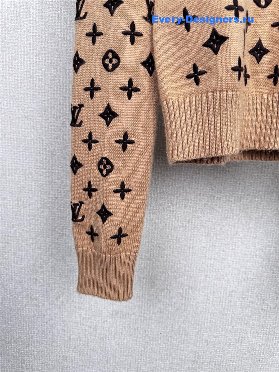 l0vis Vvtt0n monogram cashmere pullover