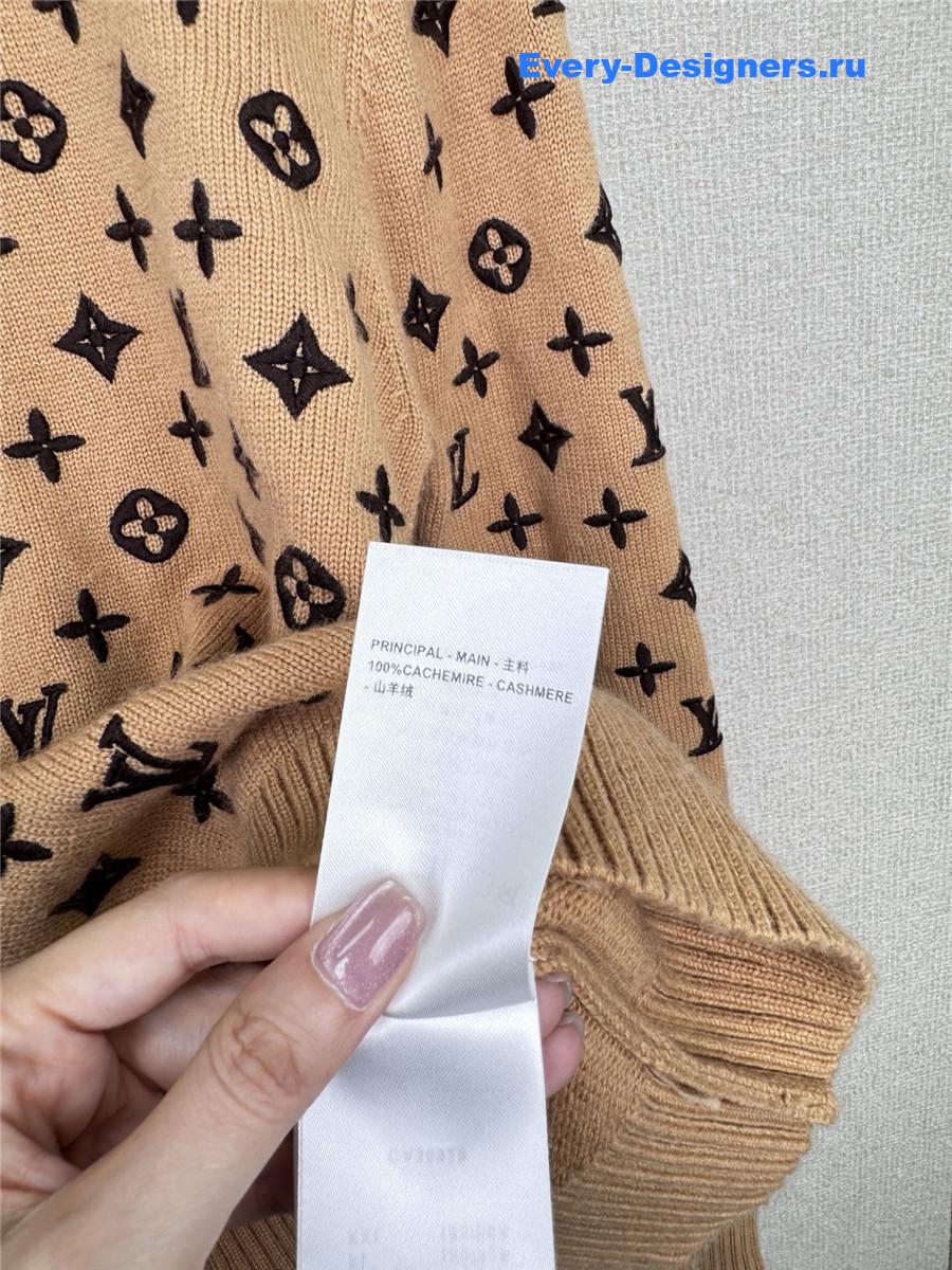 l0vis Vvtt0n monogram cashmere pullover