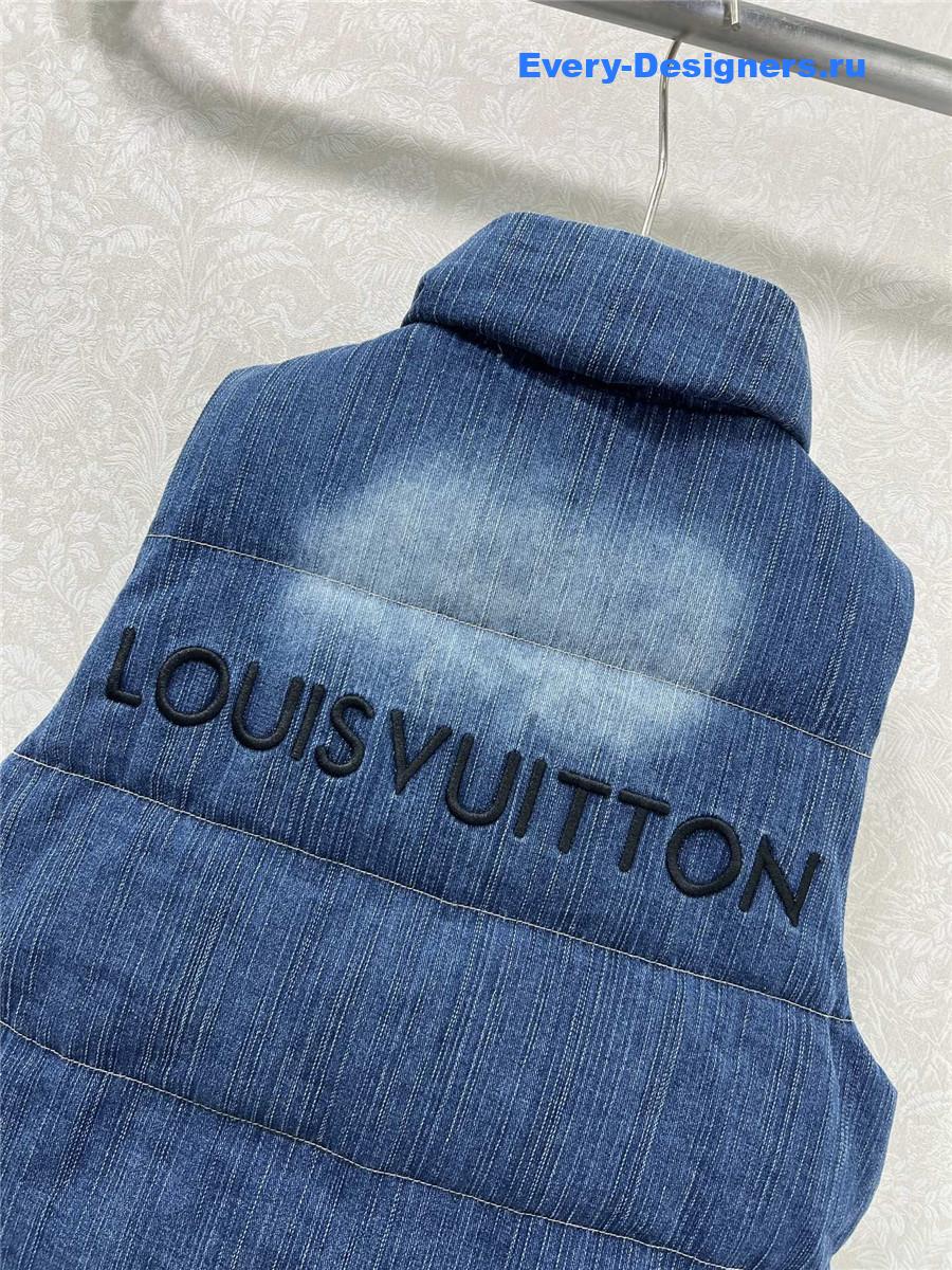 l0vis Vvtt0n blue denim down vest