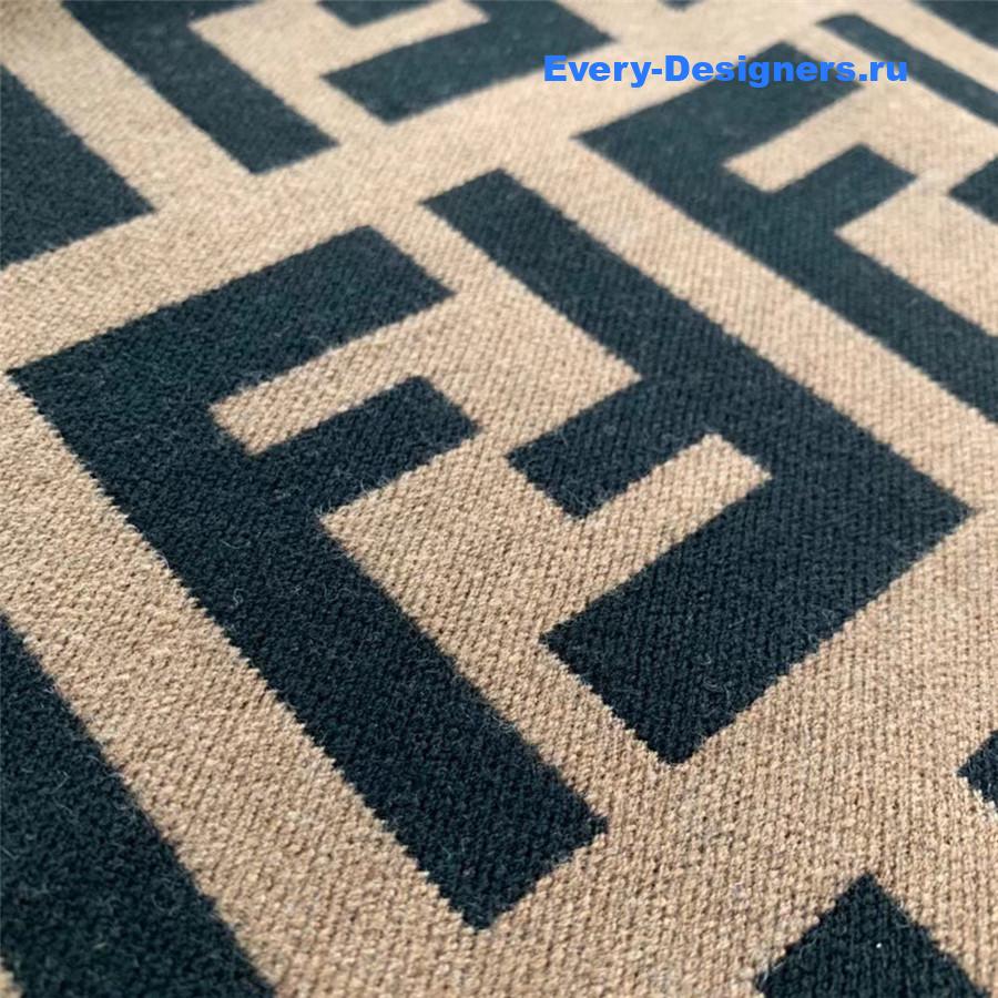 F**di black and brown ff cape