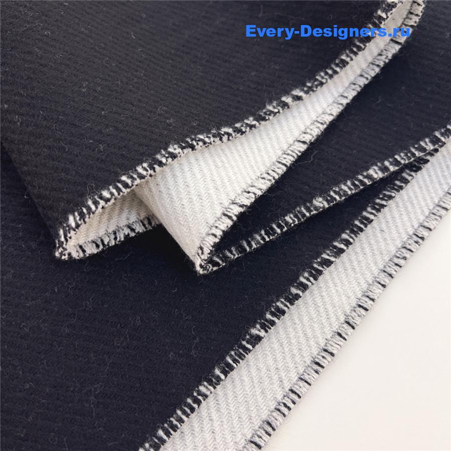 Ch**el black logo cashmere scarf