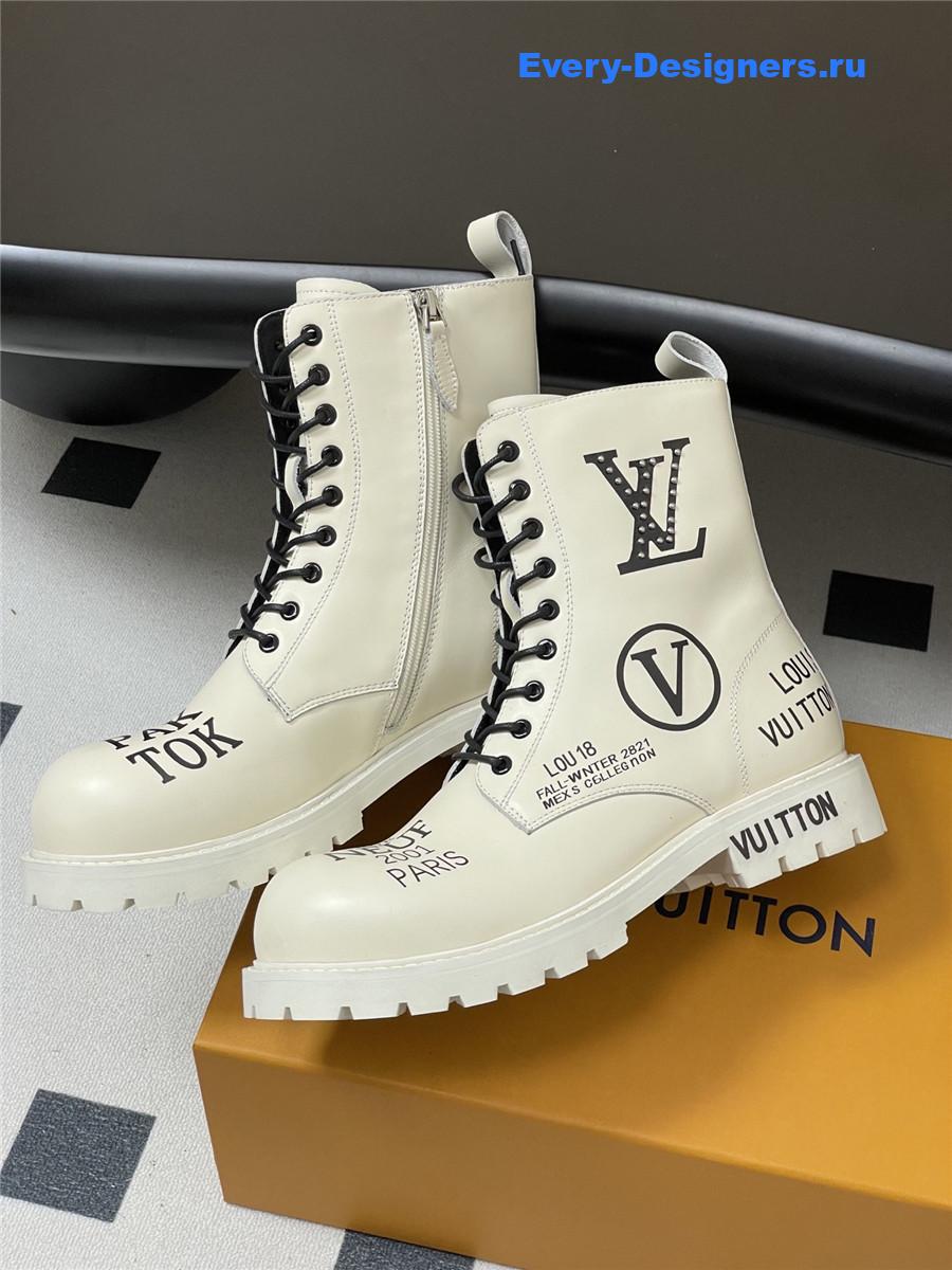 l0vis Vvtt0n white side zipper platform martin boots