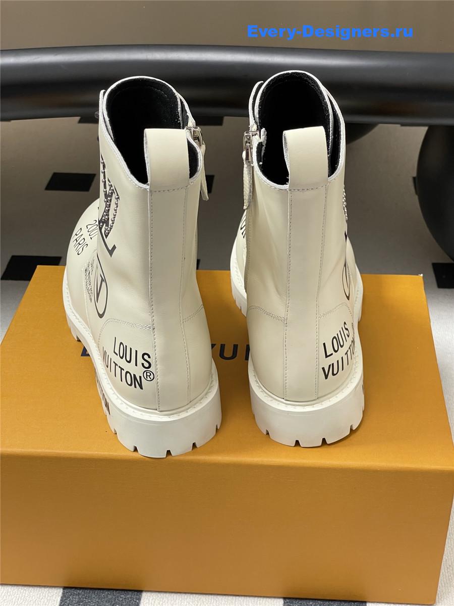 l0vis Vvtt0n white side zipper platform martin boots