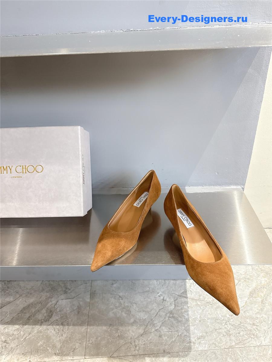 J1m*y Ch00 tan/beige pumps