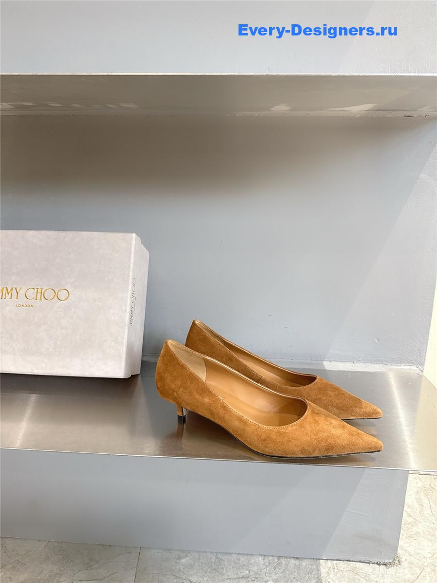 J1m*y Ch00 tan/beige pumps