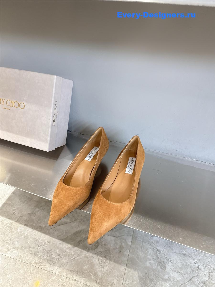 J1m*y Ch00 tan/beige pumps