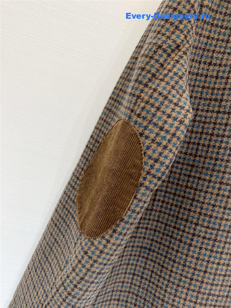 Miu Miu Houndstooth Wool Blazer