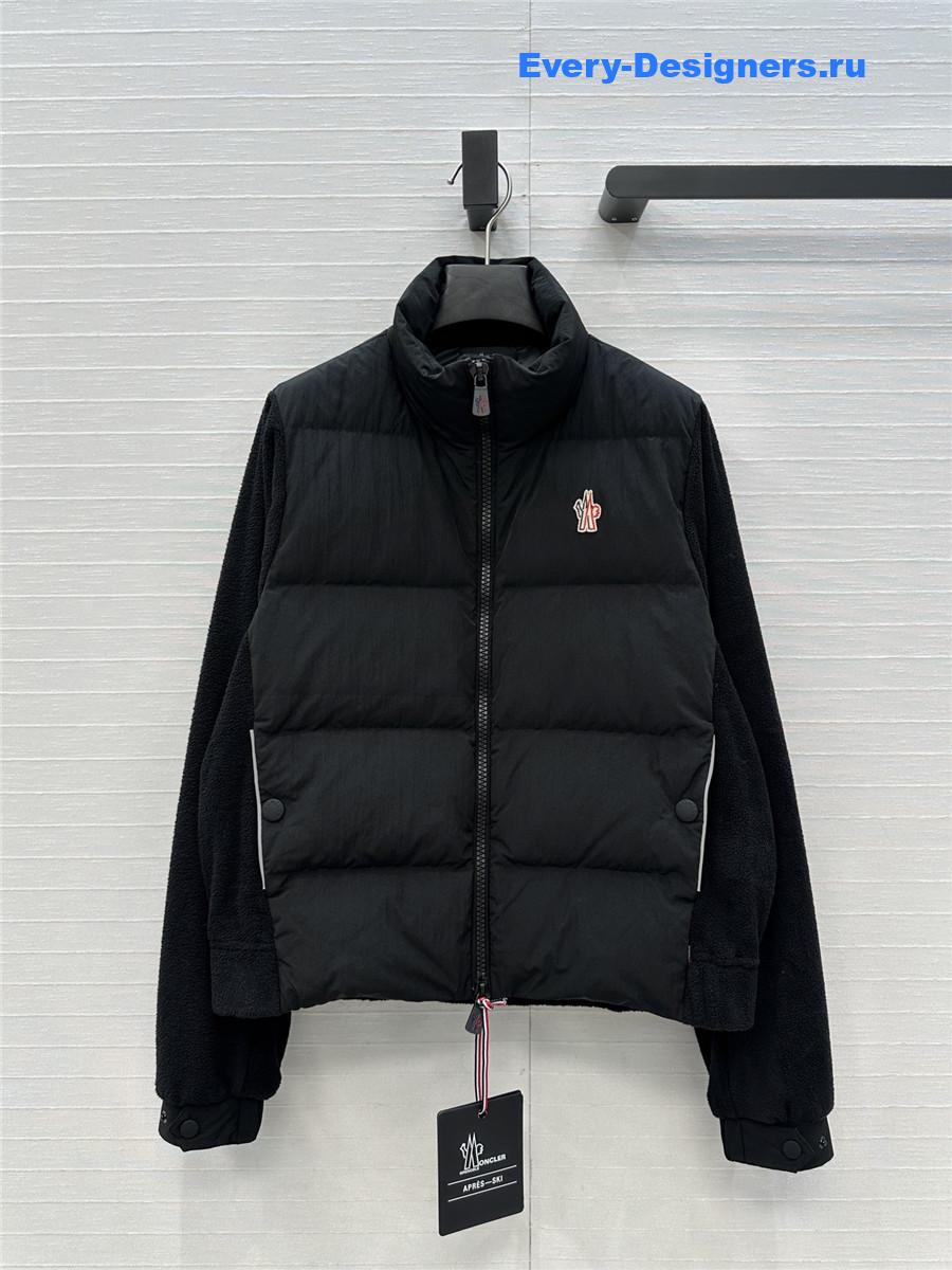 Moncler Black Grenoble Polartec Quilted zip-up Jacket