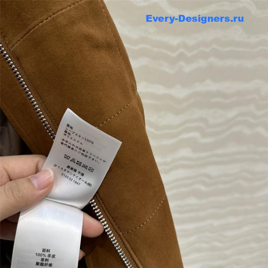 L0ew* brown faux suede gilet