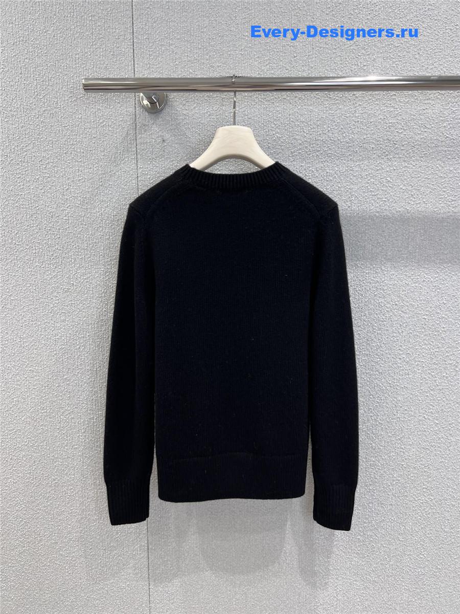 Bv*b*rry black equestrian knight sweater