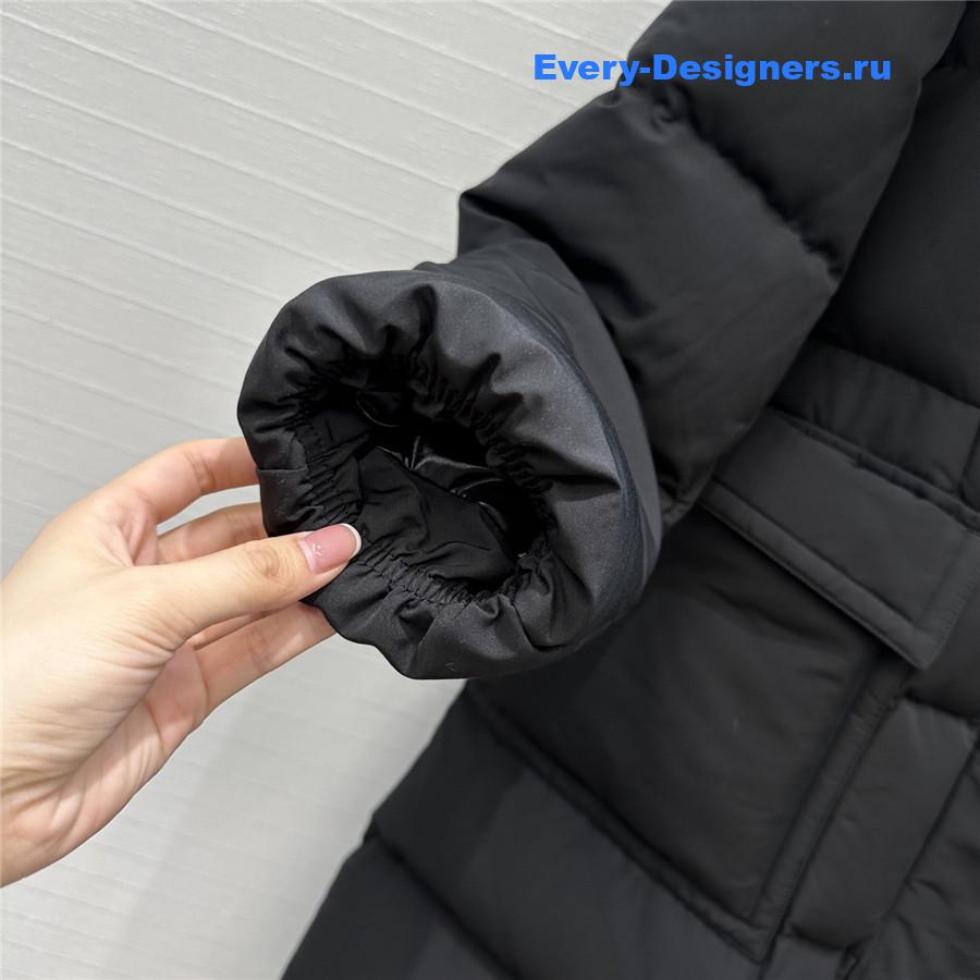 Moncler Black Blain Long Down Jacket