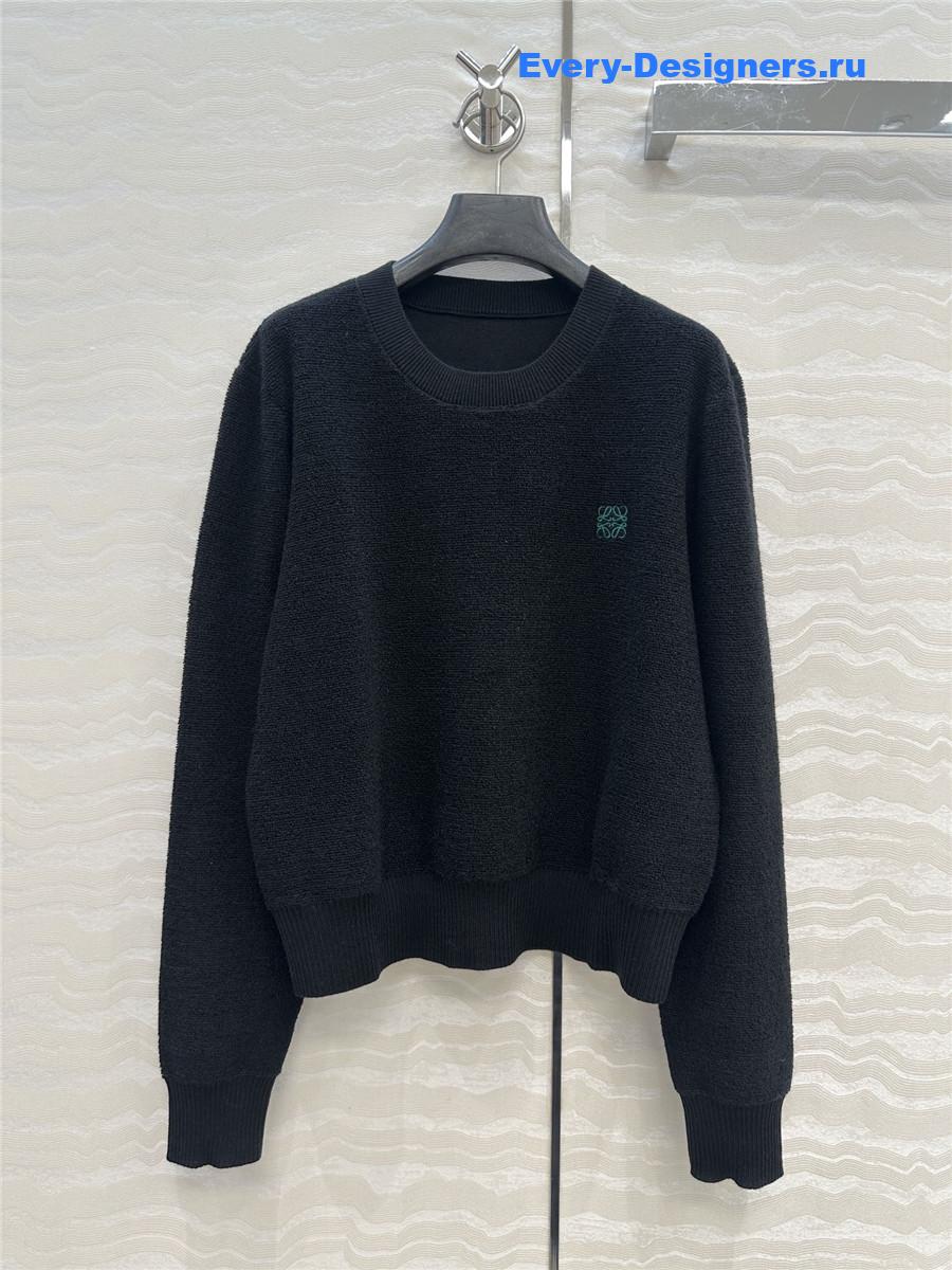 L0ew* black anagram wool sweater